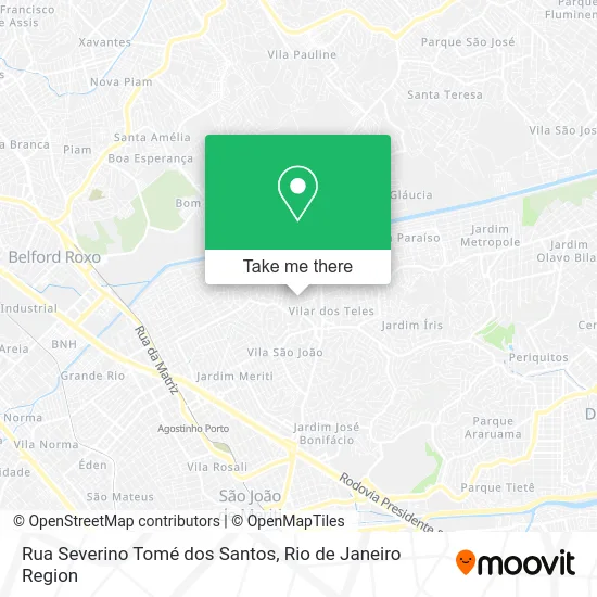 Rua Severino Tomé dos Santos map