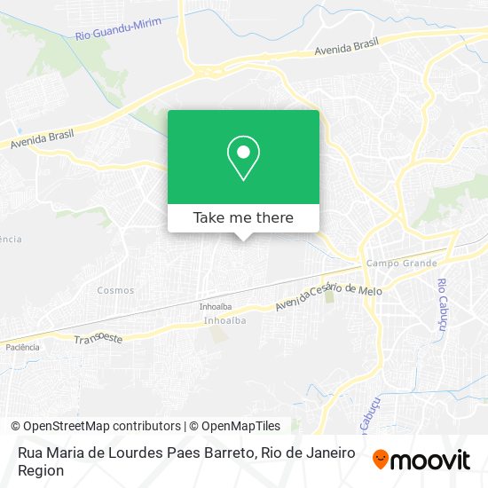Rua Maria de Lourdes Paes Barreto map