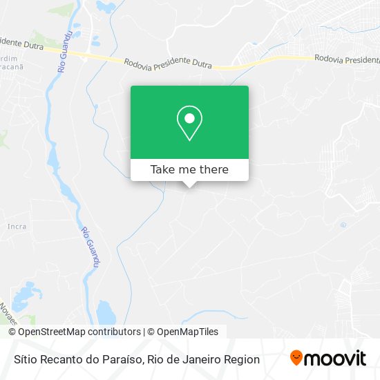 Sítio Recanto do Paraíso map