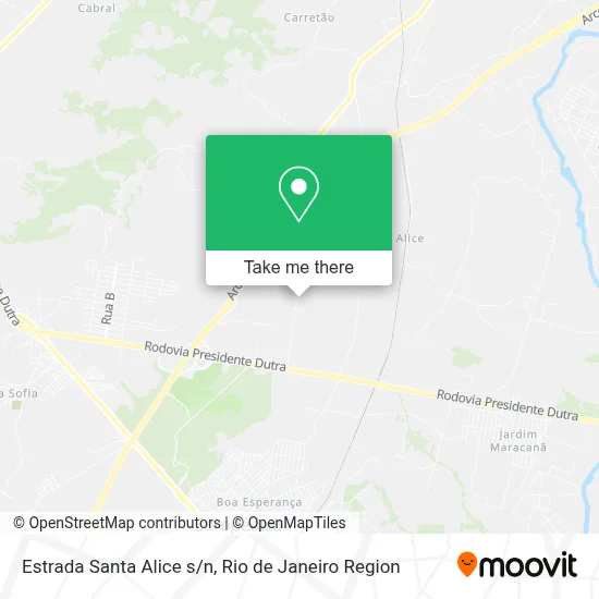 Estrada Santa Alice s/n map