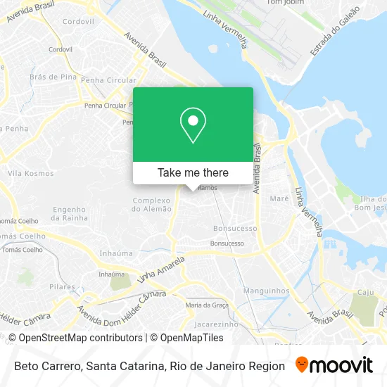 Beto Carrero, Santa Catarina map