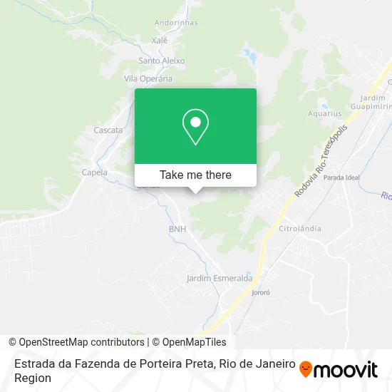 Estrada da Fazenda de Porteira Preta map