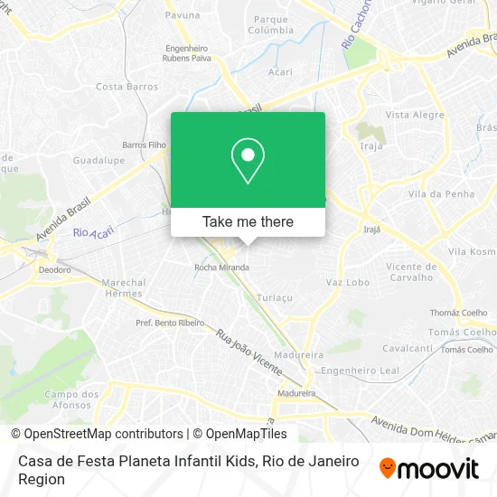 Casa de Festa Planeta Infantil Kids map