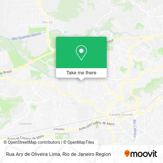 Rua Ary de Oliveira Lima map