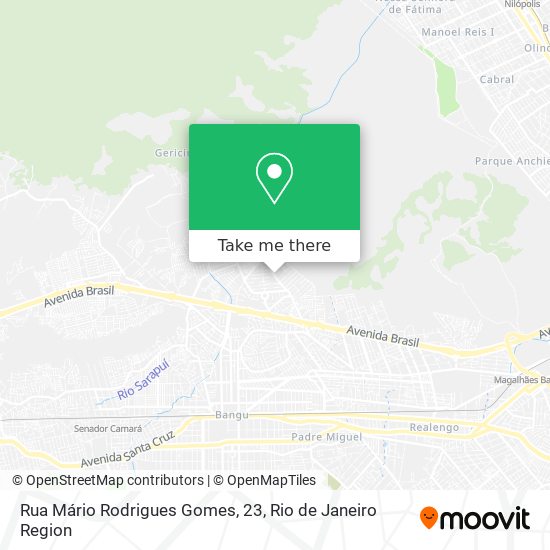 Mapa Rua Mário Rodrigues Gomes, 23