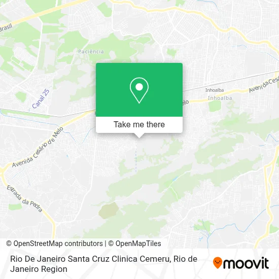 Rio De Janeiro Santa Cruz Clinica Cemeru map