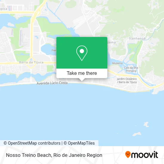 Nosso Treino Beach map