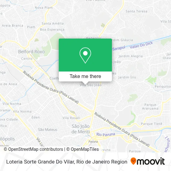 Loteria Sorte Grande Do Vilar map