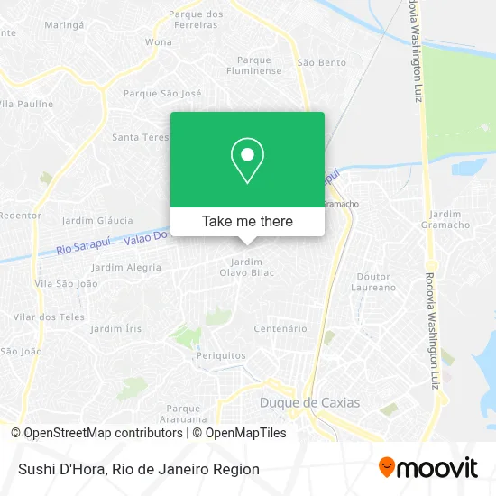 Sushi D'Hora map