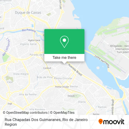 Rua Chapadas Dos Guimaranes map