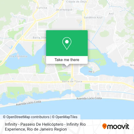 Infinity - Passeio De Helicóptero - Infinity Rio Experience map