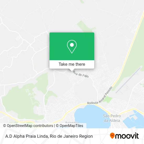 A.D Alpha Praia Linda map