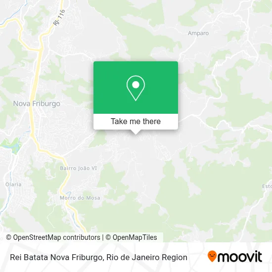 Rei Batata Nova Friburgo map