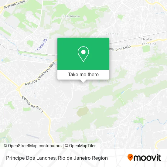 Príncipe Dos Lanches map