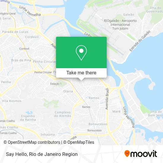 Say Hello map