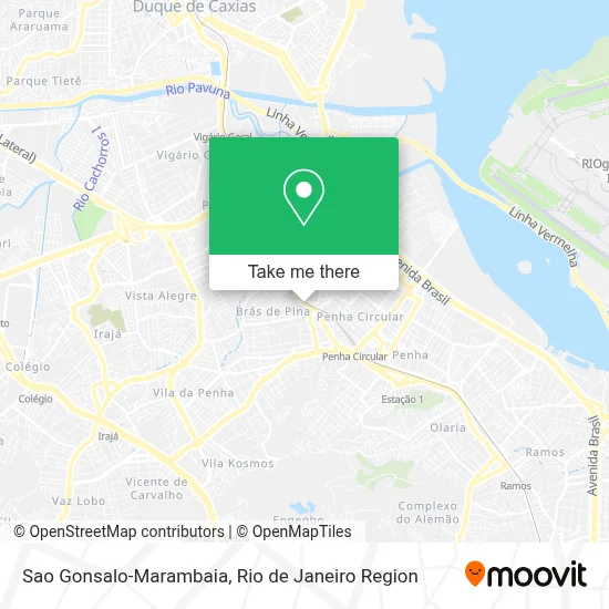 Sao Gonsalo-Marambaia map