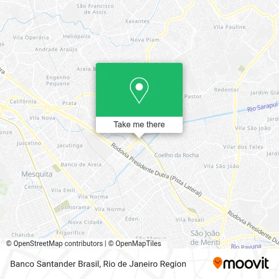 Banco Santander Brasil map
