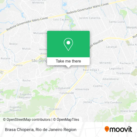 Brasa Choperia map