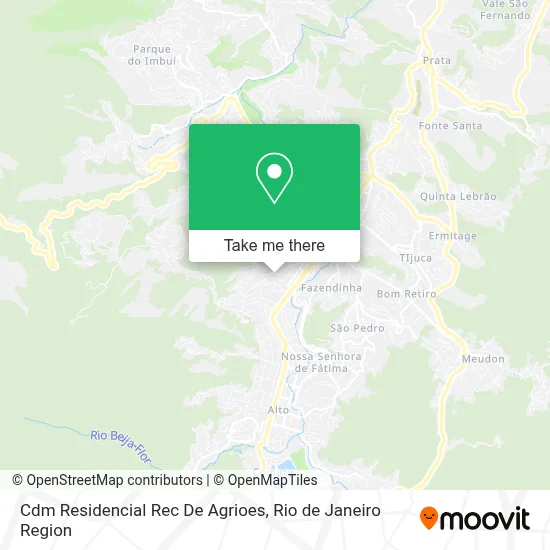 Cdm Residencial Rec De Agrioes map