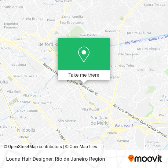 Loana Hair Designer map
