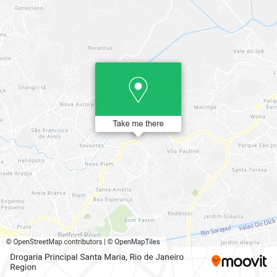Drogaria Principal Santa Maria map
