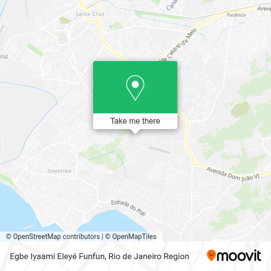 Egbe Iyaami Eleyé Funfun map