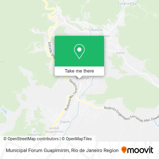 Municipal Forum Guapimirim map