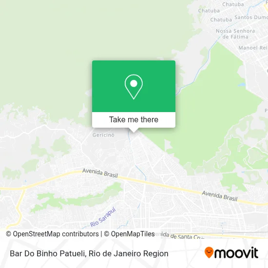 Bar Do Binho Patueli map