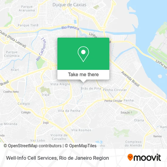 Well-Info Cell Services map