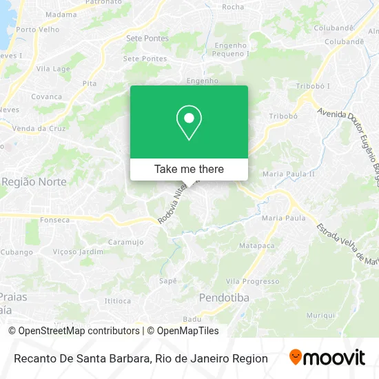 Recanto De Santa Barbara map