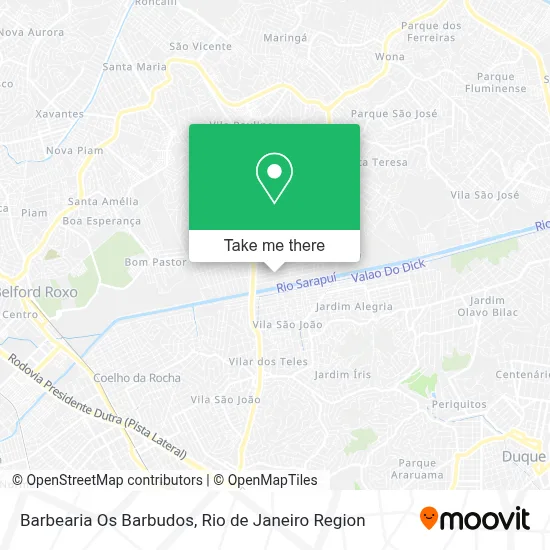 Barbearia Os Barbudos map