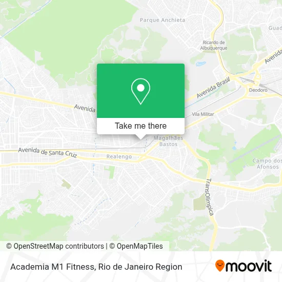 Academia M1 Fitness map