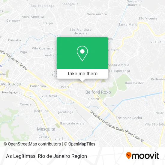 As Legítimas map