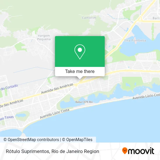 Rótulo Suprimentos map