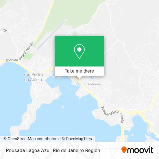 Pousada Lagoa Azul map