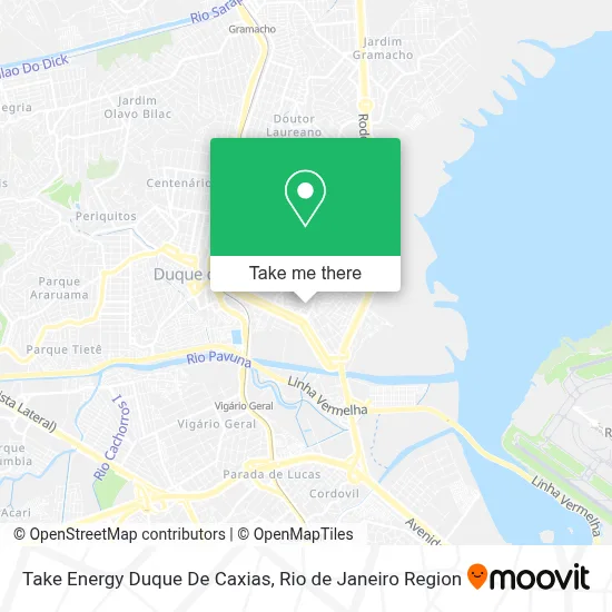 Take Energy Duque De Caxias map