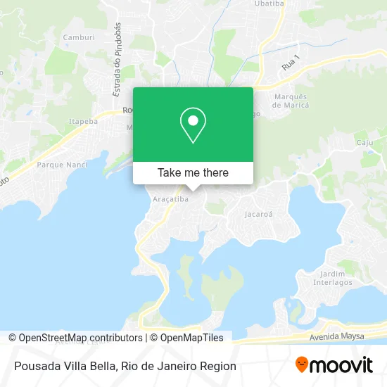 Pousada Villa Bella map