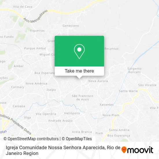 Igreja Comunidade Nossa Senhora Aparecida map