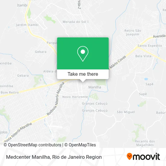 Medcenter Manilha map