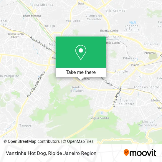 Vanzinha Hot Dog map