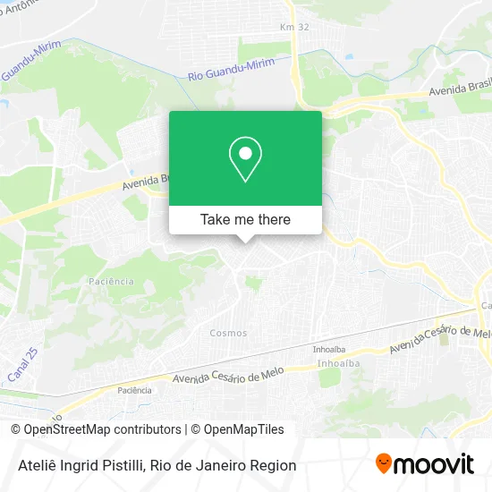 Ateliê Ingrid Pistilli map