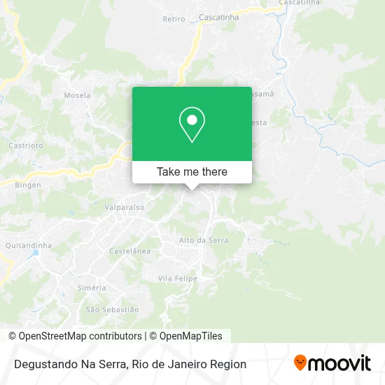 Degustando Na Serra map