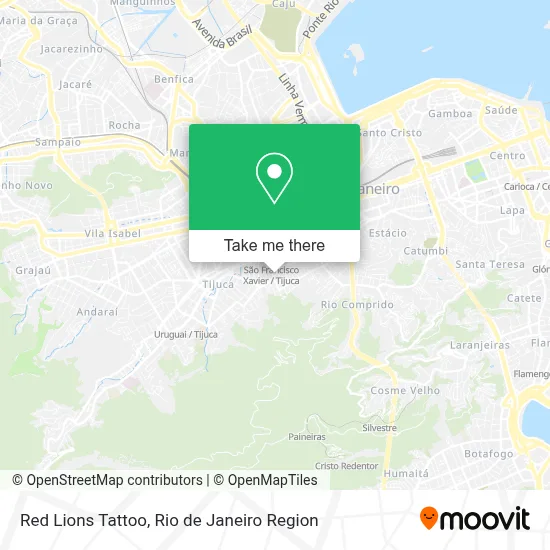 Red Lions Tattoo map