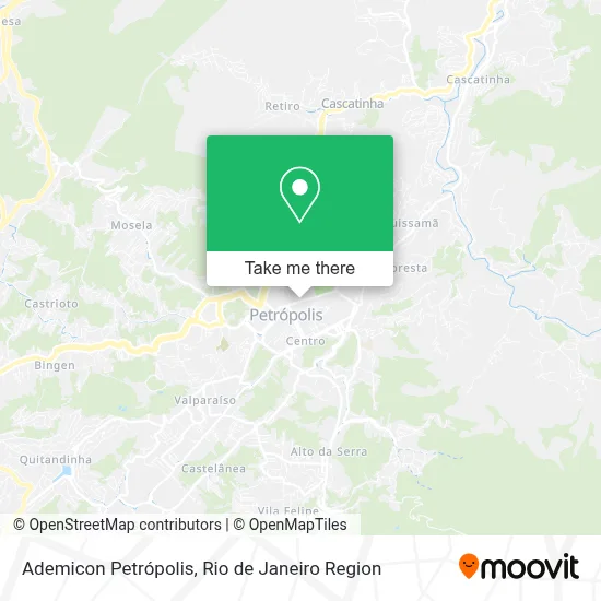 Ademicon Petrópolis map