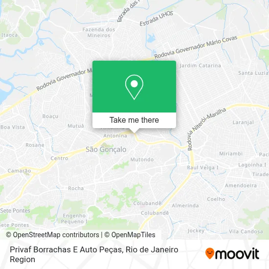 Privaf Borrachas E Auto Peças map