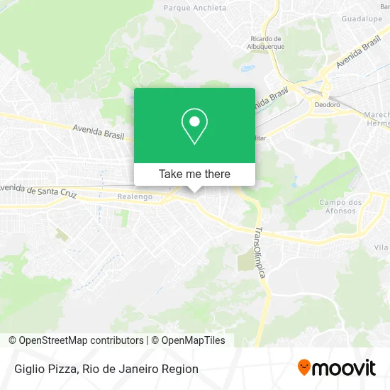Giglio Pizza map