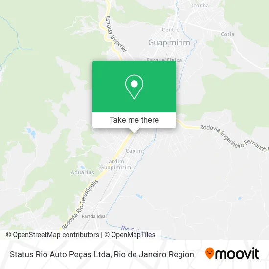 Status Rio Auto Peças Ltda map