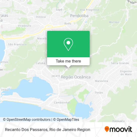 Recanto Dos Passaros map
