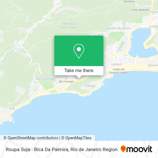 Roupa Suja - Bica Da Palmira map