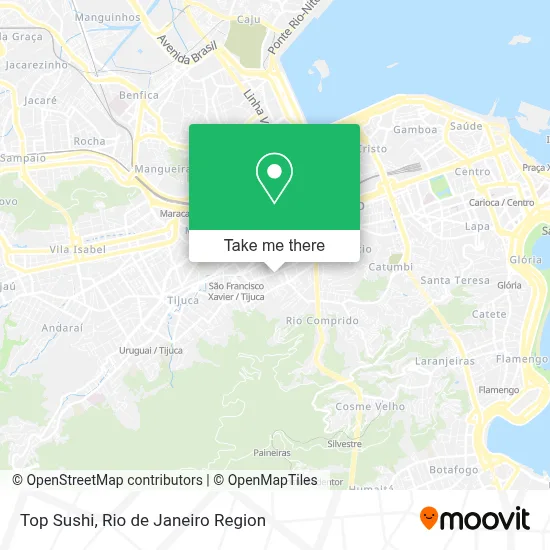 Top Sushi map